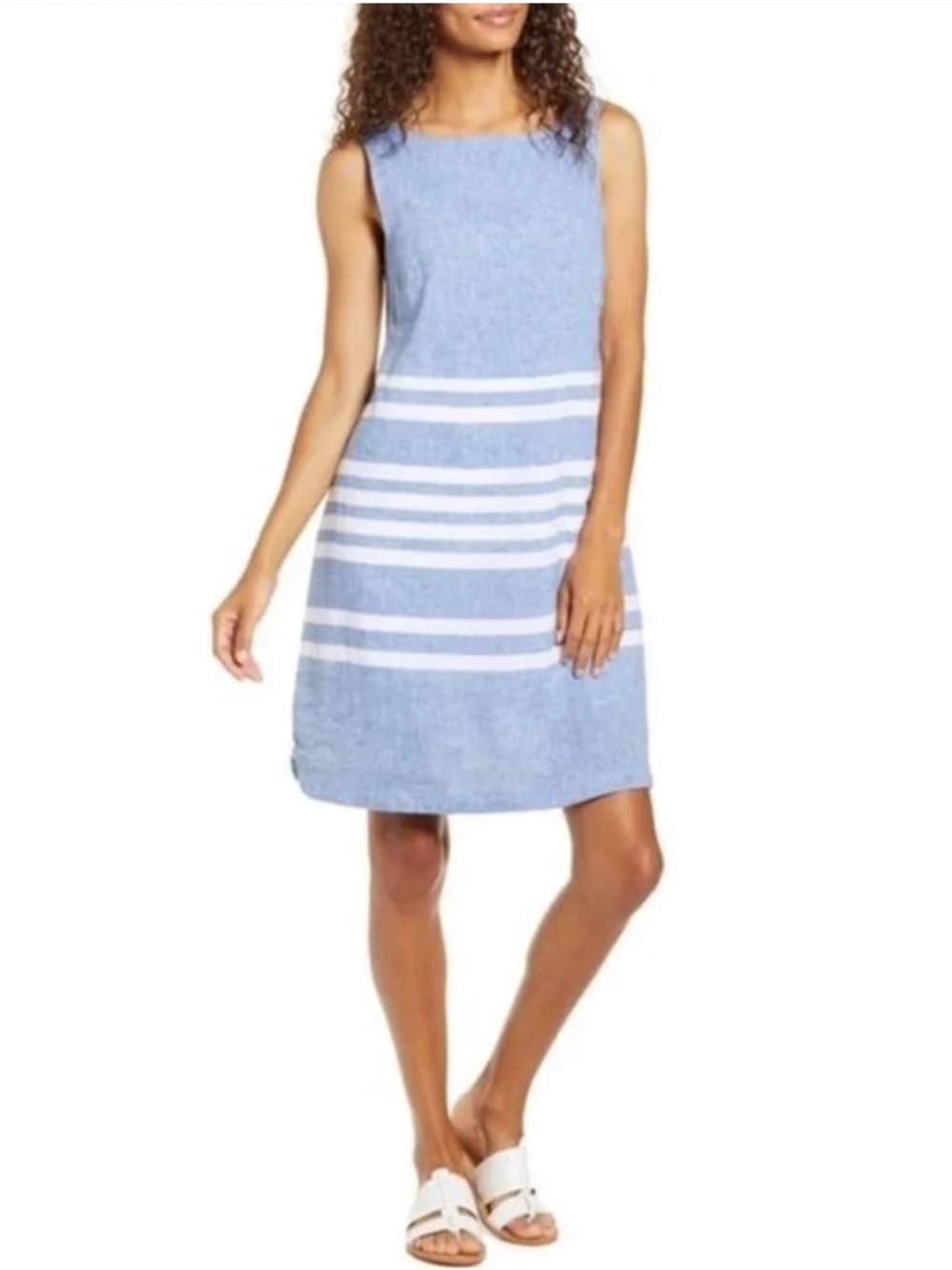 beachlunchlounge Linen & Cotton Dress
